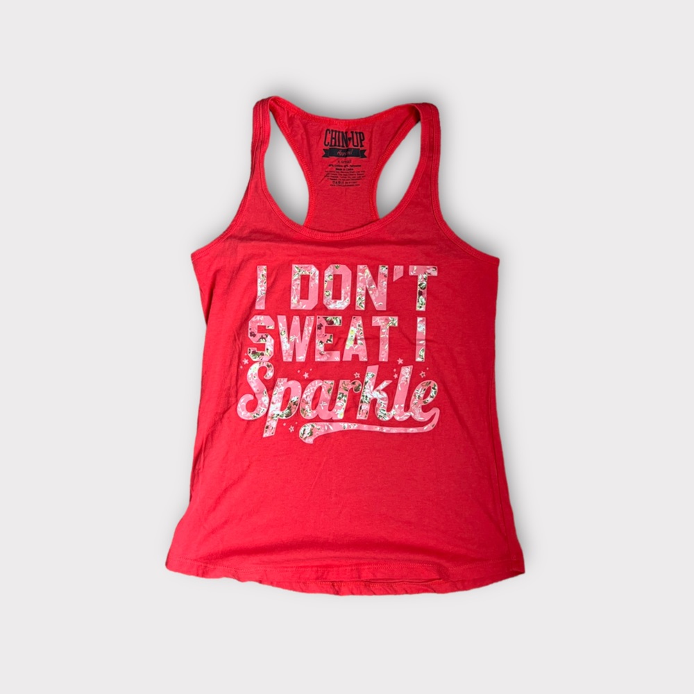 Chin Up Apparel Pink Graphic Gym Tank